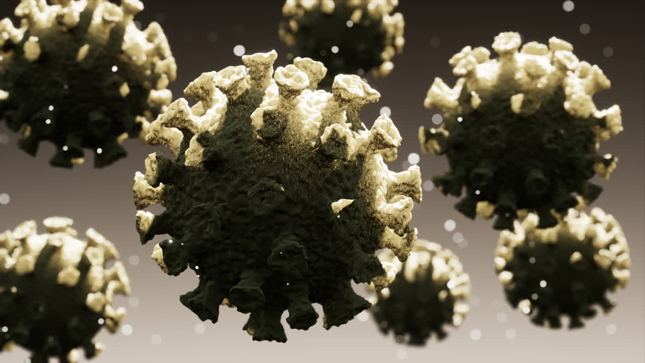 imágenes realistas de la enfermedad respiratoria aguda severa covid-19