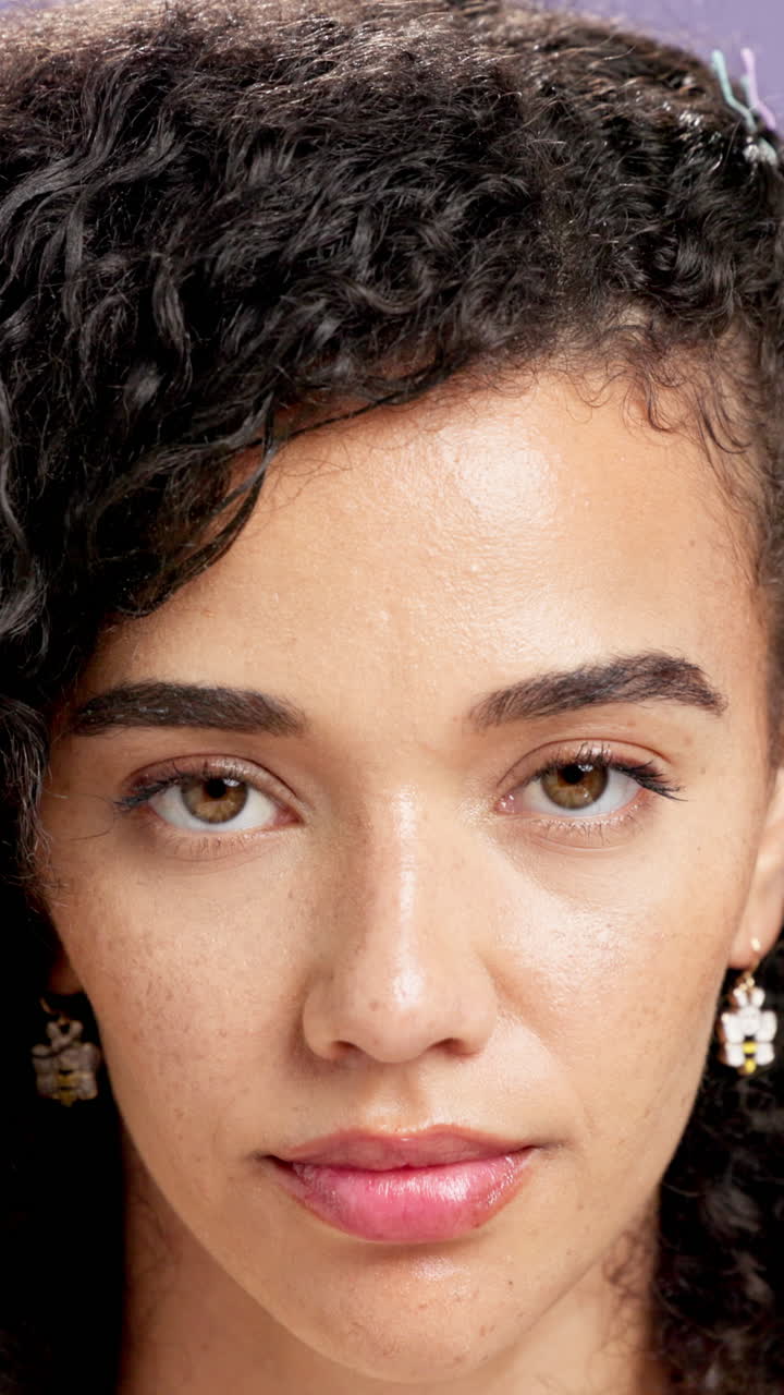 Close-up portrait of a woman