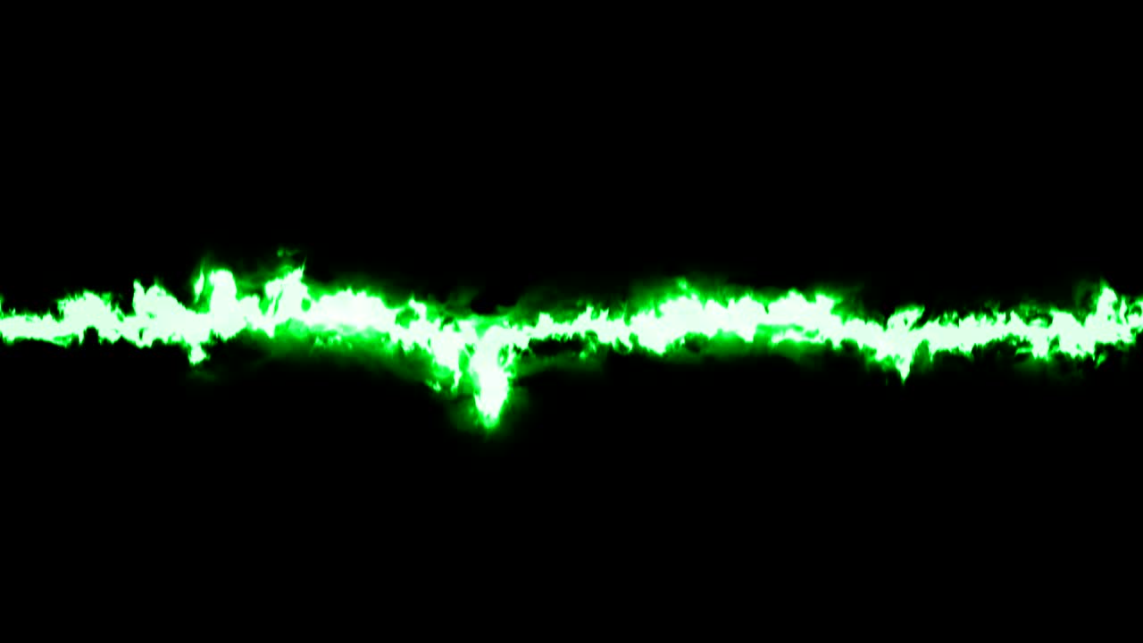 Abstract green waveform.