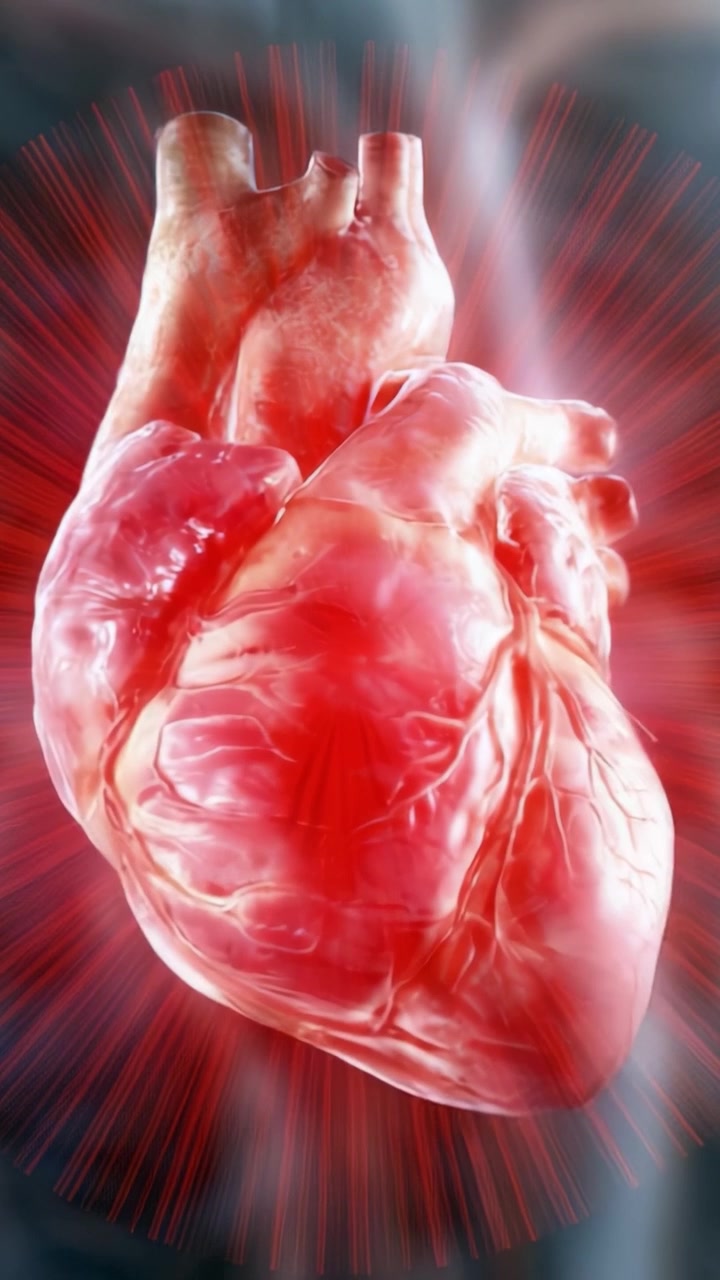 An Intricate Study of the Human Heart Highlighting Its Complex Structure and Functionality, Capturing the Pulse of Life in Stunning Detail and Vivid Coloration