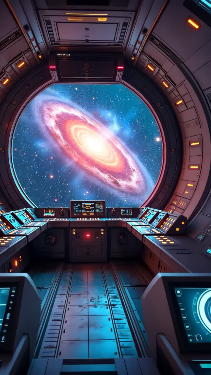 은하를 볼 수 있는 우주선 조종석