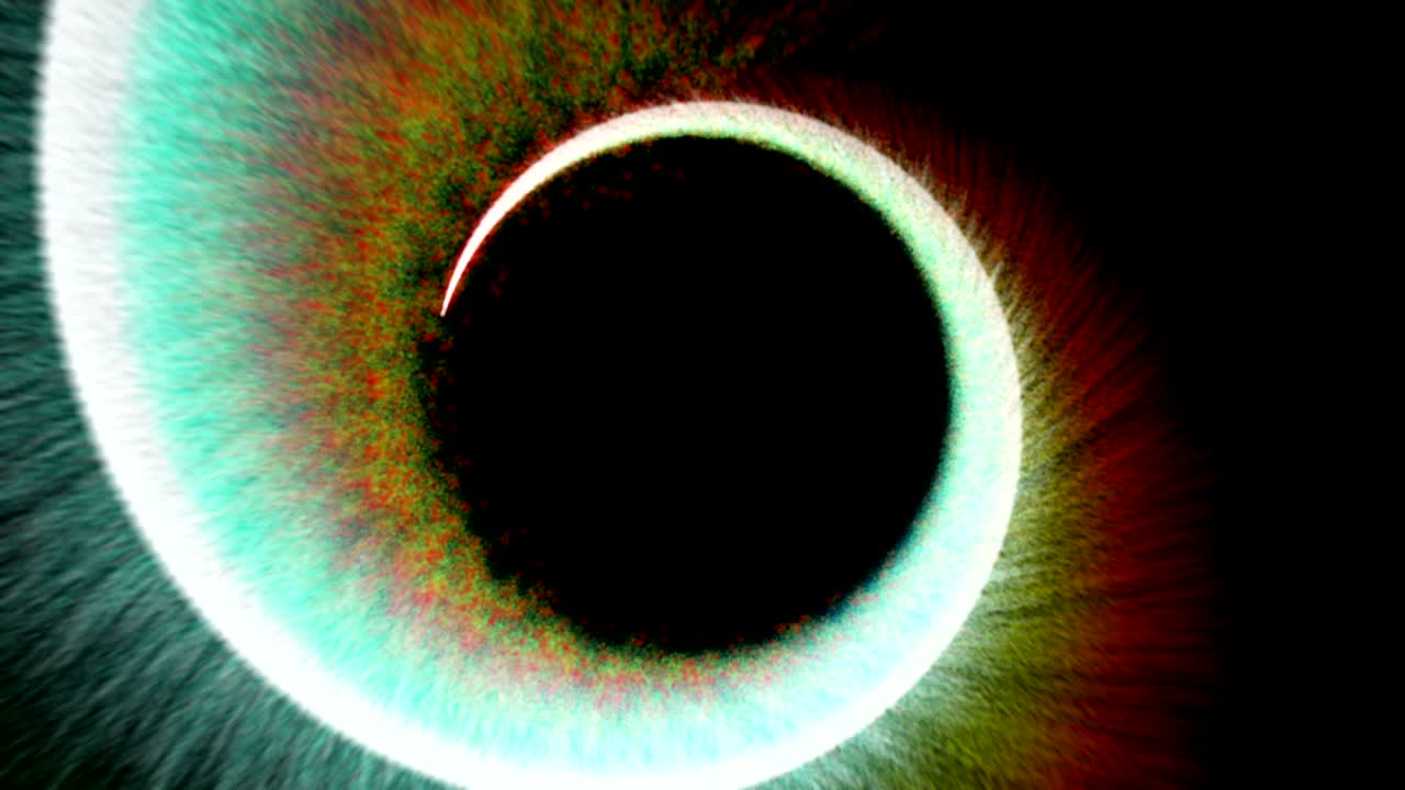 las partículas mágicas anillo fondo abstracto, animación, renderización, bucle