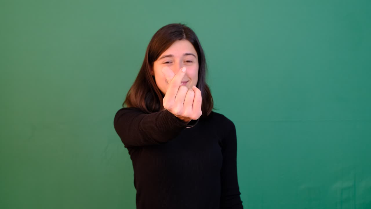 소녀 평화 기호