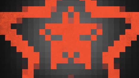 estrellas pixeladas un vibrante personaje de videojuego naranja