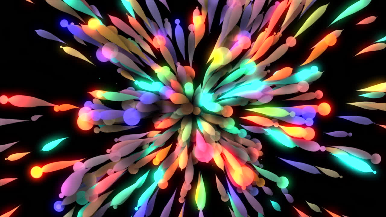 추상적인 다채로운 폭발