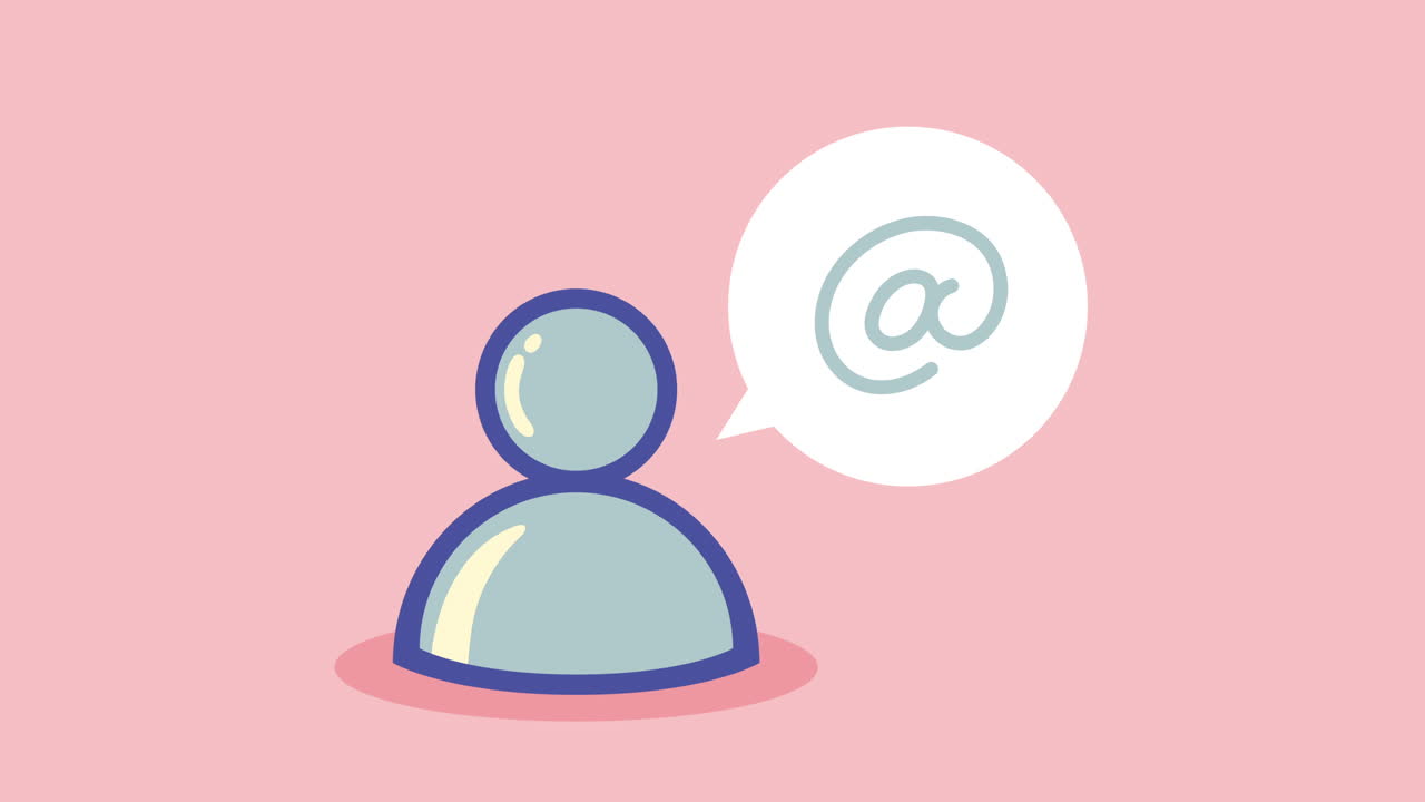 아바타 사용자와 아로바 소셜 미디어 애니메이션