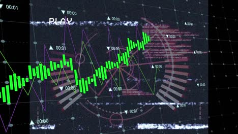 Animation-Der-Digitalen-Schnittstelle-Auf-Dem-Bildschirm-über-Die-Verarbeitung-Von-Finanzdaten