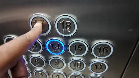 botones de los ascensores