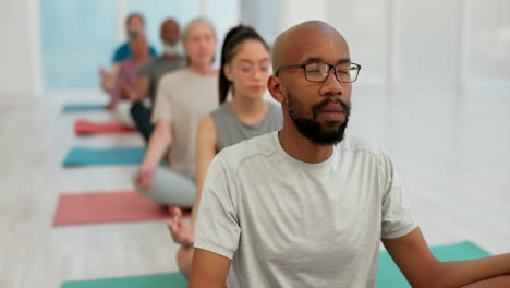 Man,-coach-and-zen-meditation-in-yoga-class