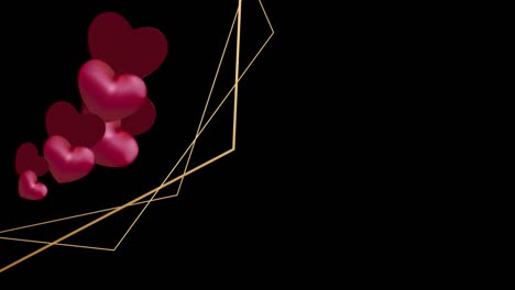hearts loopable valentine background - valentine day love relationship holiday event festive - infinite loop