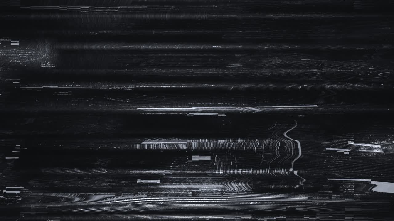 Abstrakter digitaler Glitch-Hintergrund mit statischem Rauschen.