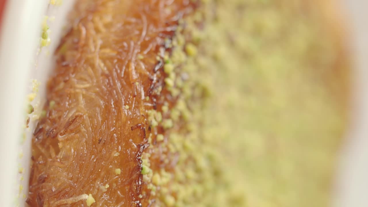 바클라바의 클로즈업