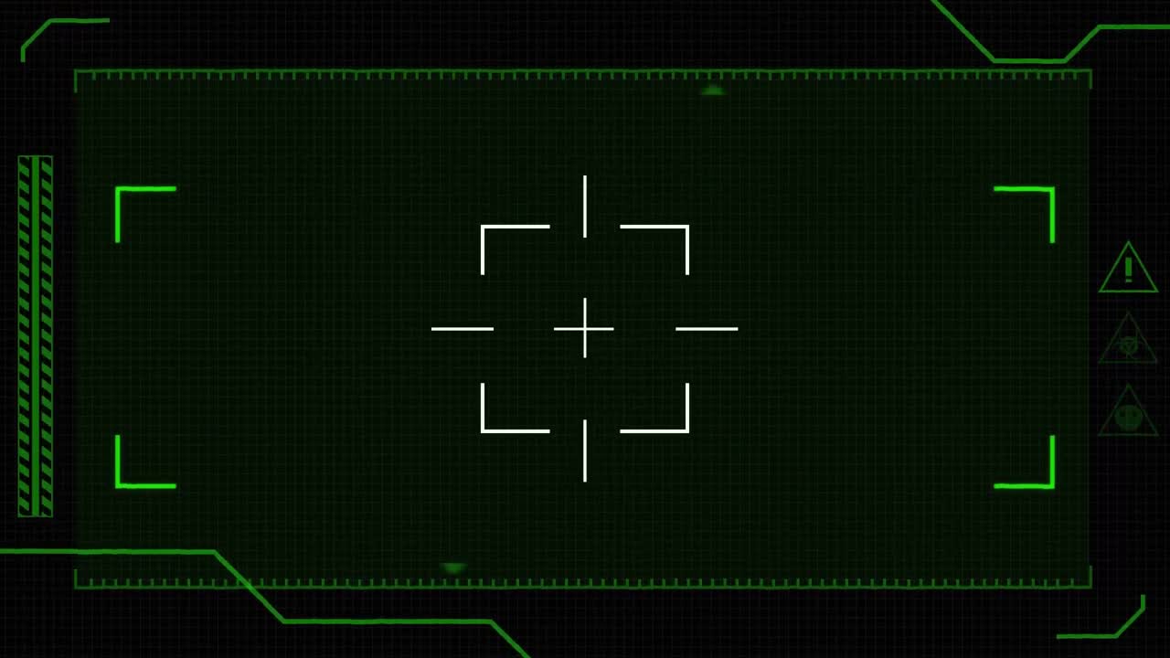 Green markers and computer servers in the background