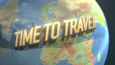 Tiempo-Para-Viajar-En-El-Mapa-Mundial-Con-área-De-Países