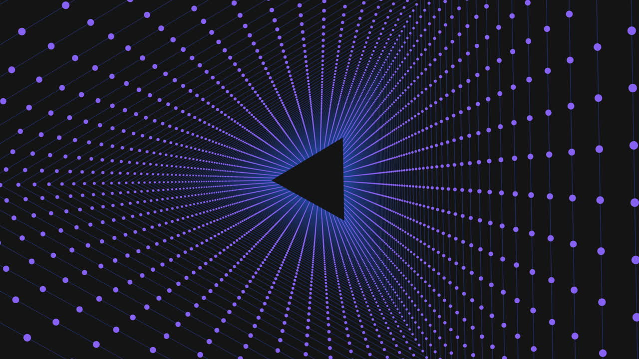 Graphic black and blue pattern with a central triangular shape in a zigzag pattern