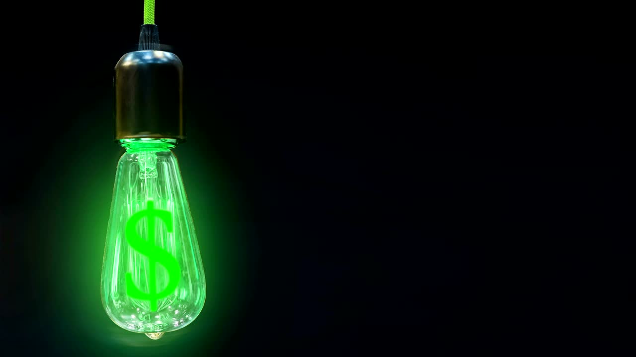 달러 환율의 성장에 대한 개념.