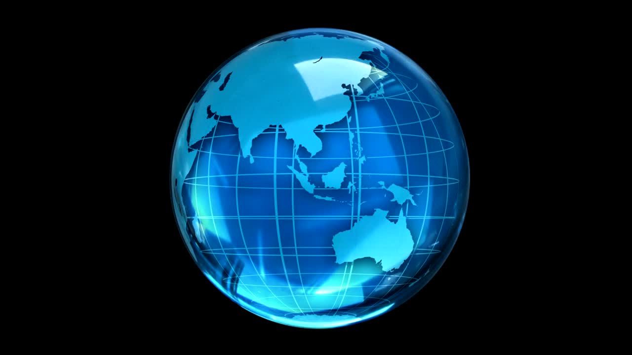 abstract globo giratorio estilizado del planeta. diseño creativo y tecnológico del planeta tierra. en bucle