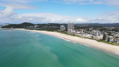 famous tourist spot of palm beach in gold coast area, queensland, australia