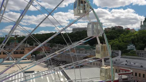 ferris wheel over a cityscape