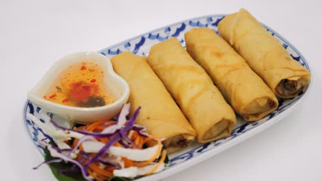 traditional thai cushine on table