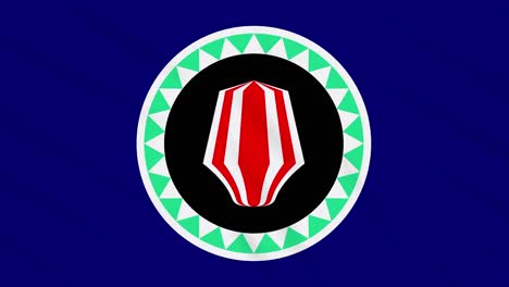 bougainville flag waving cloth, background loop