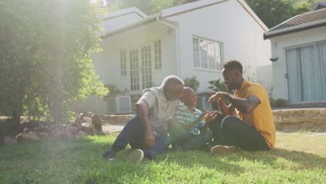 happy family spending time together