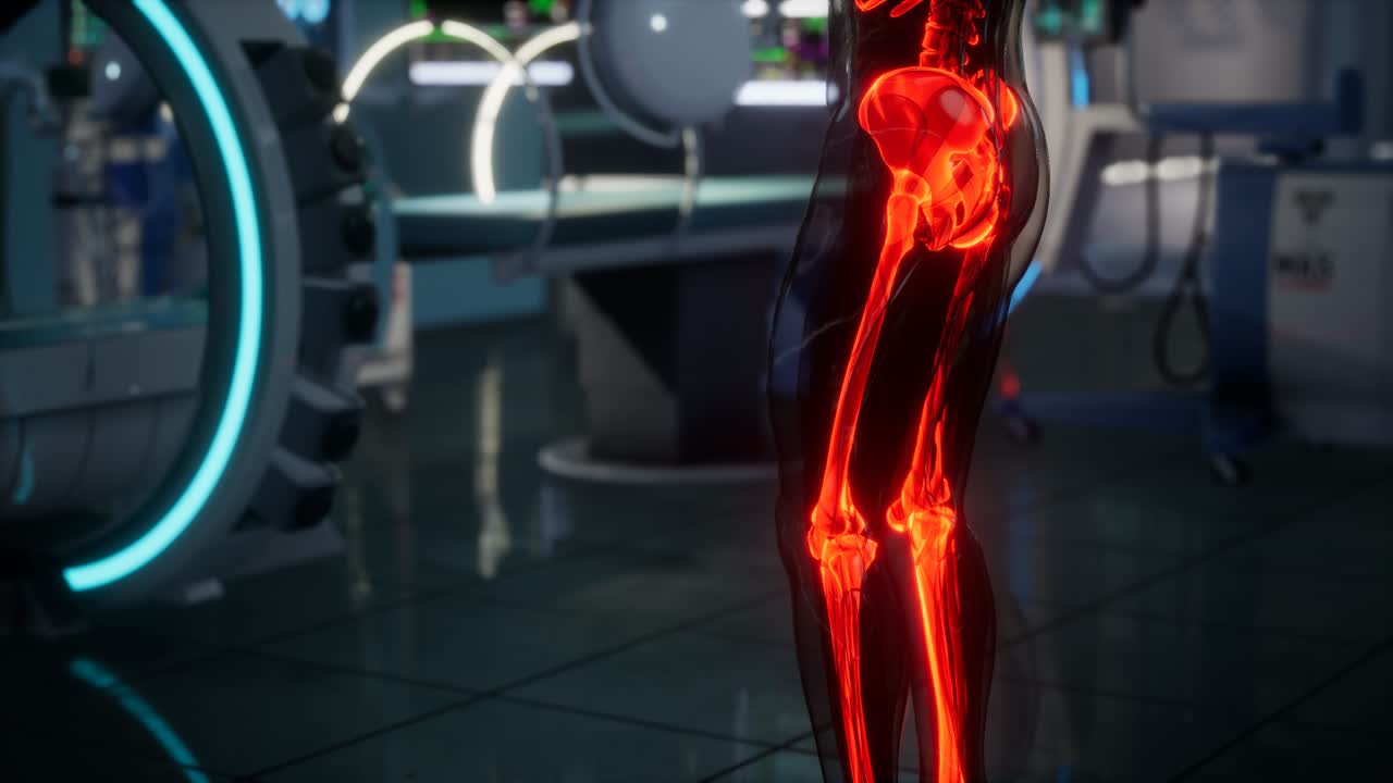 실험실 에서 인간 골격  ⁇  스캔 검사