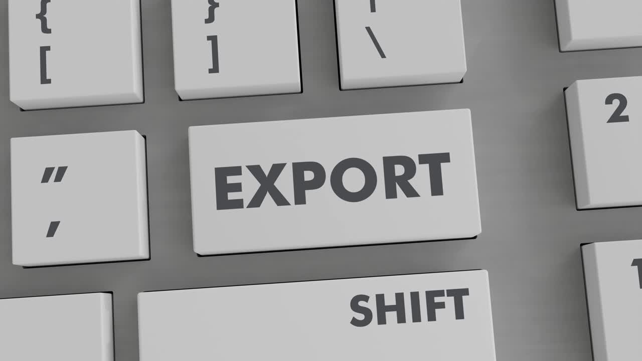 EXPORT BUTTON PRESSING ON KEYBOARD