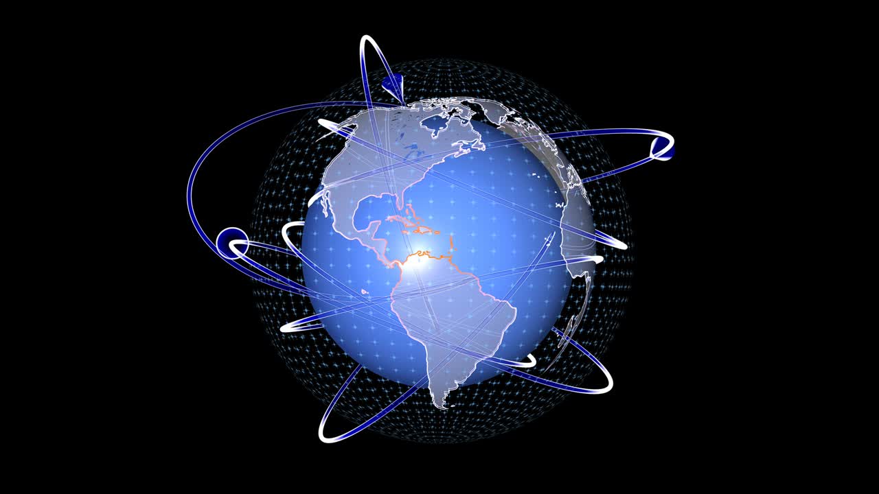 animación de la tierra giratoria