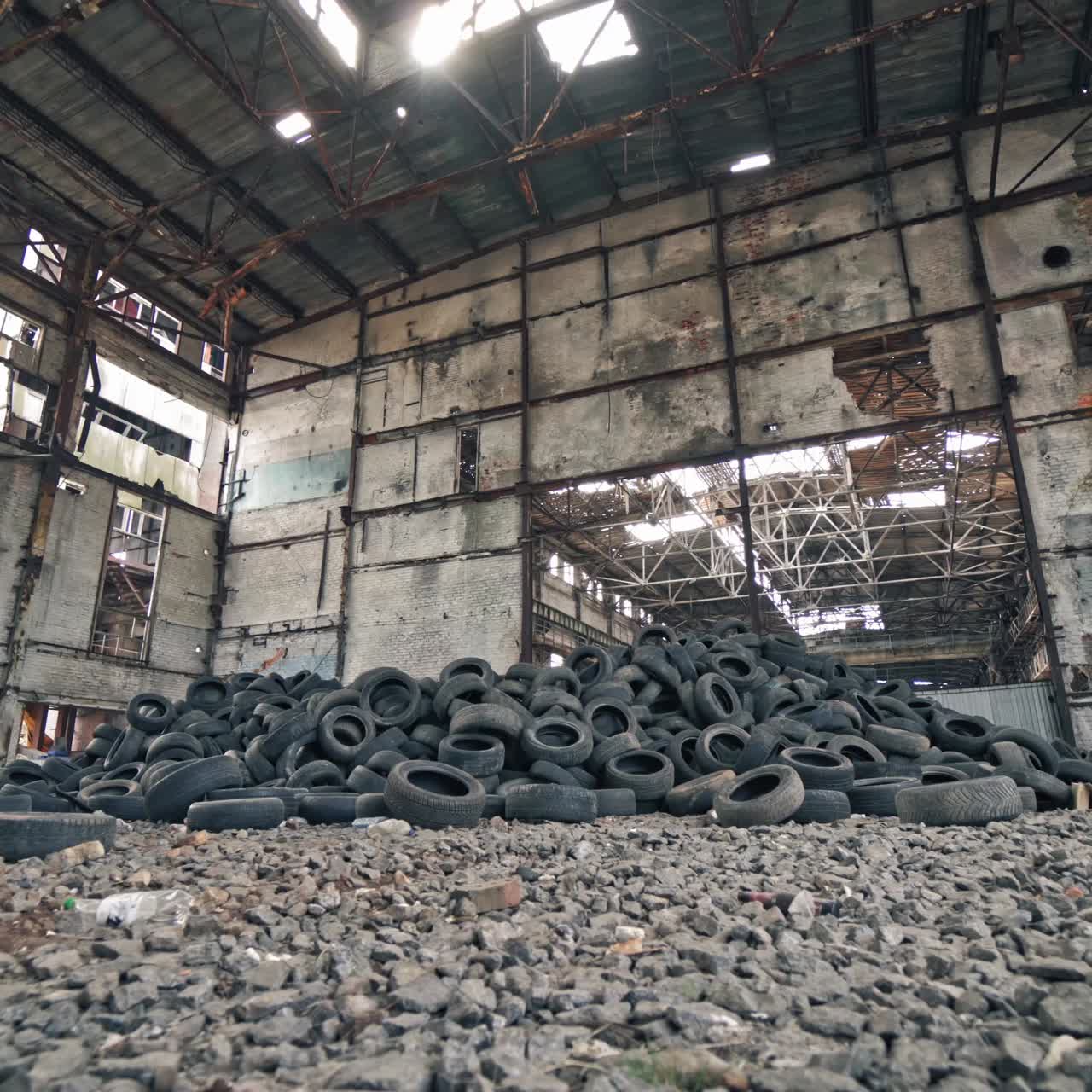 Bunch of tires from wheels