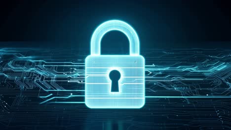 images of a padlock representing cybersecurity