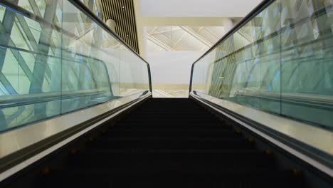 escalator in the office 4k