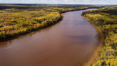 Drone-Aerial-view-of-Joutel-Ghost-Town-Quebec-Canada