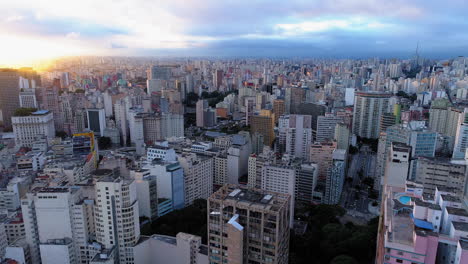 aerial view to sao paulo downtown, brazil