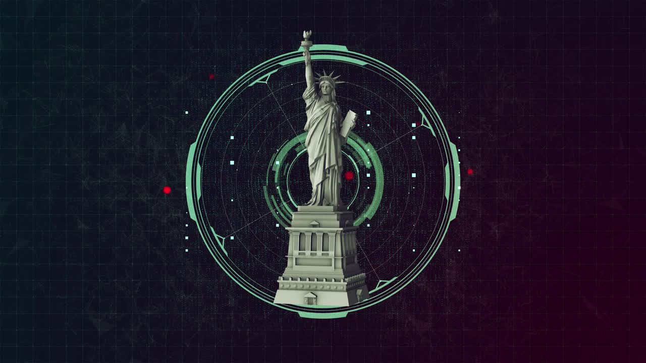 자유의 여신상 세트 뉴욕 4k