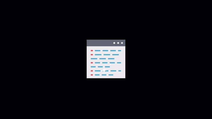 Clean code Icon animation Alpha