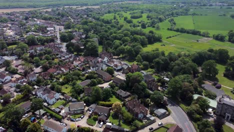 4K-aerial-drone-video-heading-towards-Herne-in-Kent