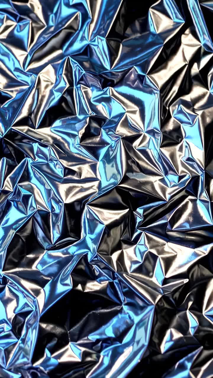 Crumpled Iridescent Metal Texture