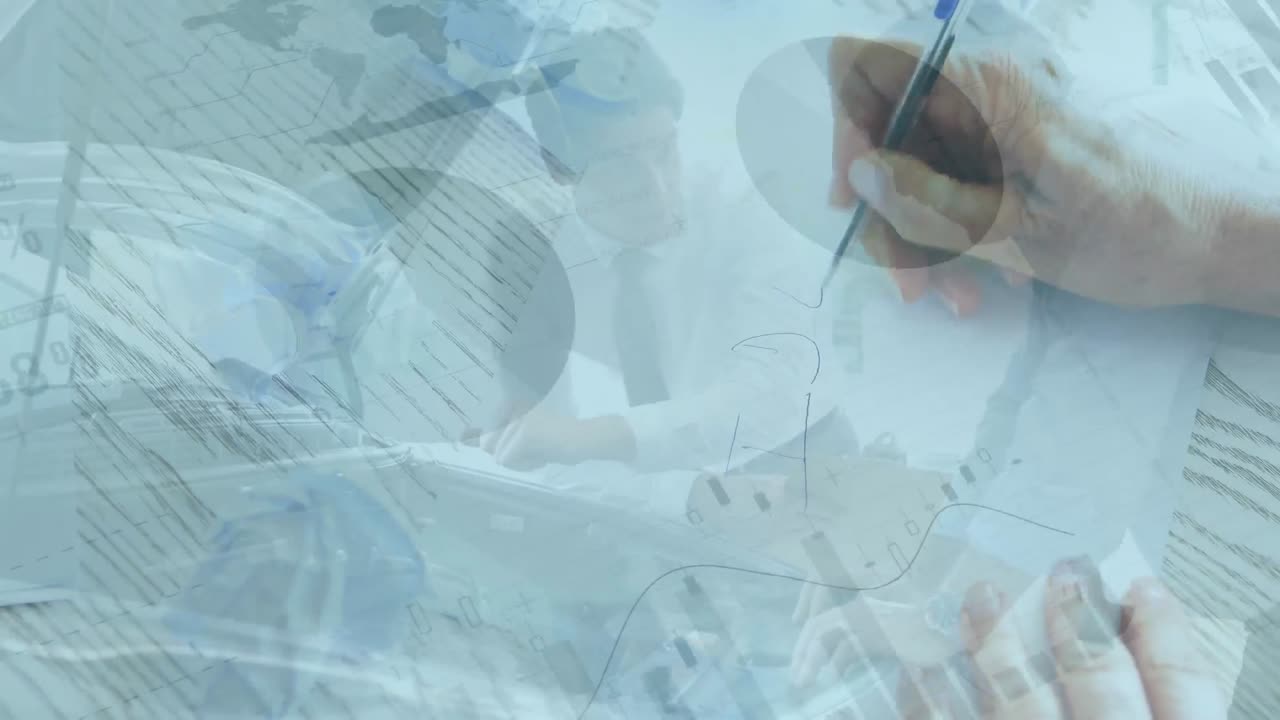 금융 데이터 처리 및 통계에 대한 애니메이션