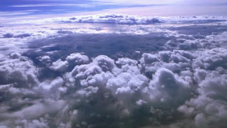 stunning aerial view of a sea of clouds
