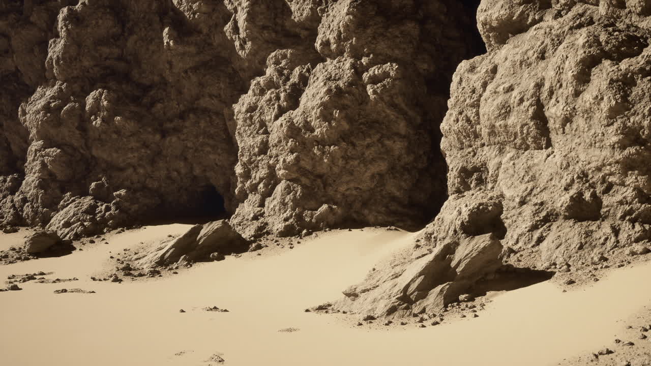 사막 풍경 에 있는 협곡