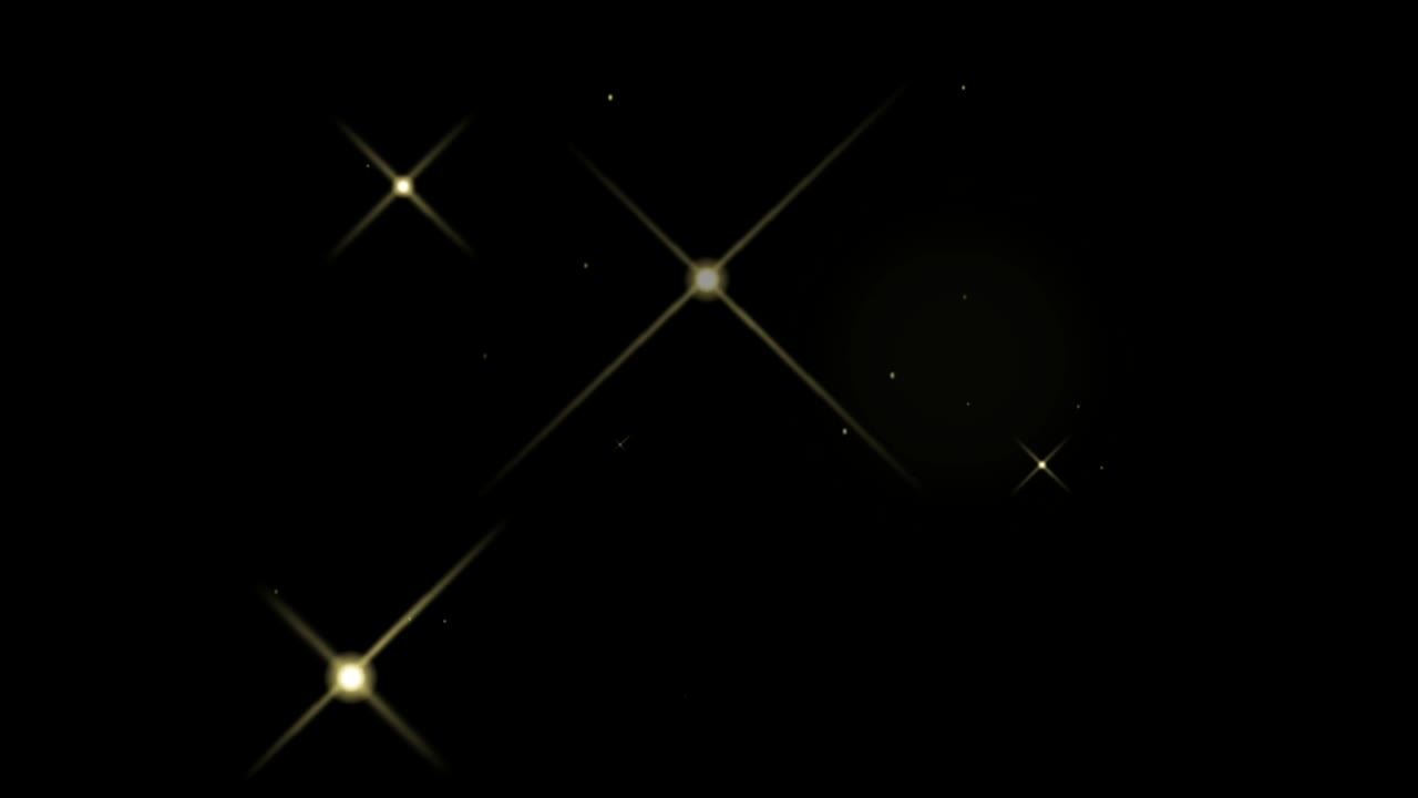 la animación es una luz naranja que brilla sobre un fondo negro.