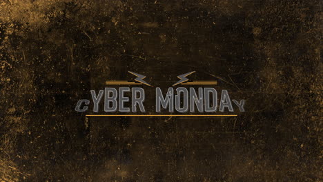 Cyber-Monday-on-hipster-texture-with-noise-effect