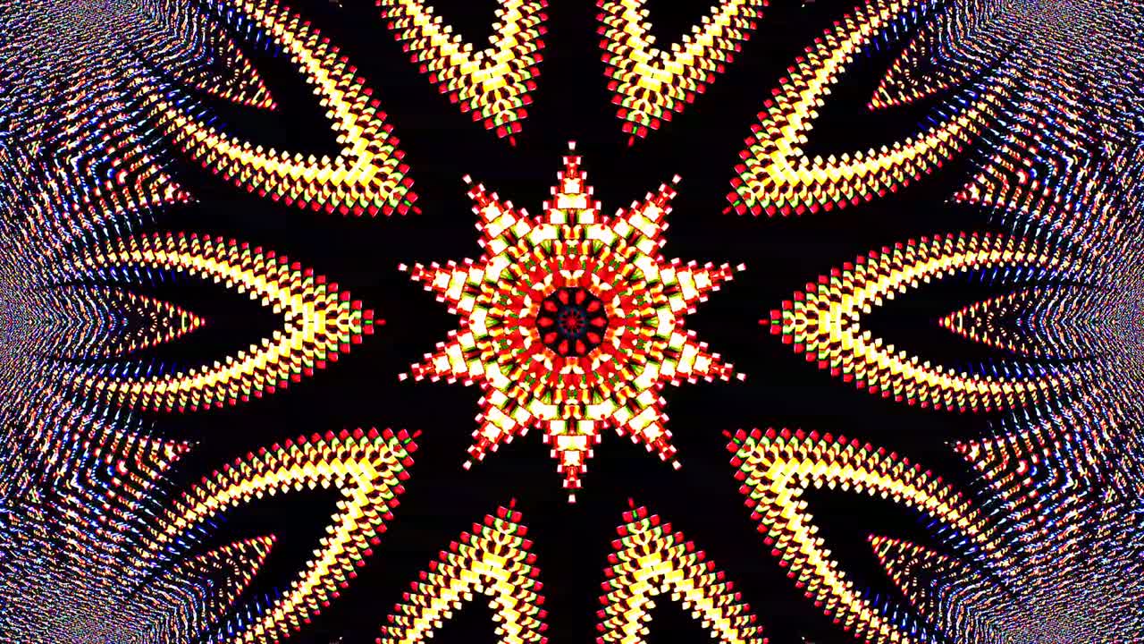 luz abstracta brillante que gobierna el color azul, caleidoscopio