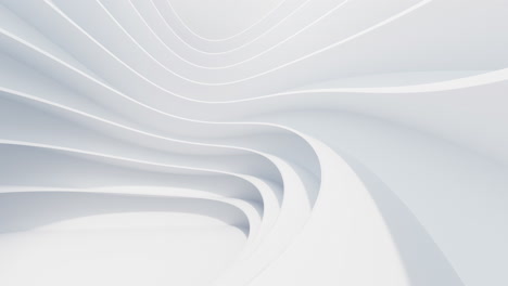 abstract white curve geometry background, 3d rendering.