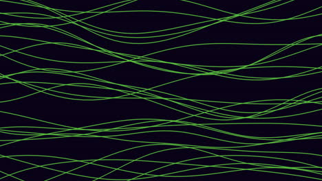 patrón abstracto dinámico negro y verde con líneas onduladas giratorias