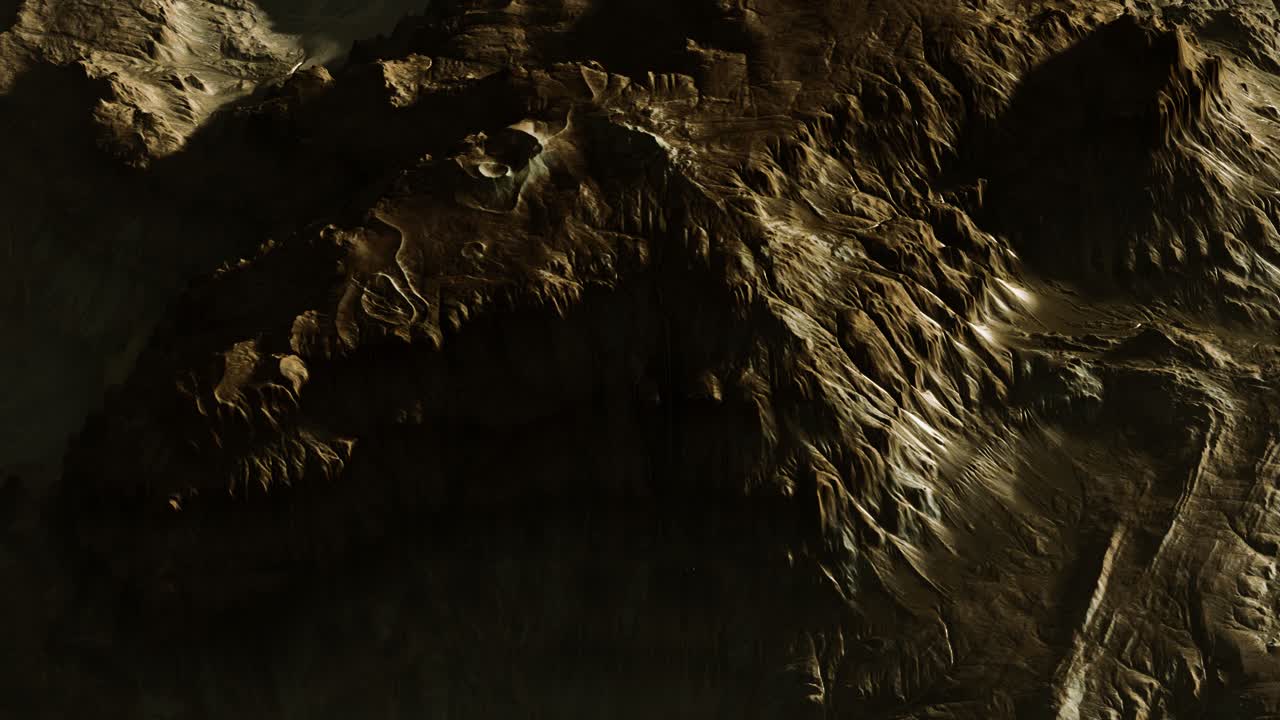 vista del paisaje del planeta alienígena