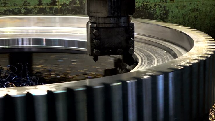 Workpiece processing on turning-and-boring lathe