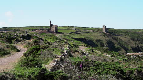 the poldark famous tin and copper mine location known as wheal leisure