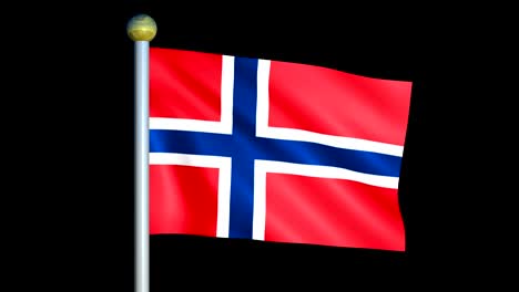 large looping animated flag of norway